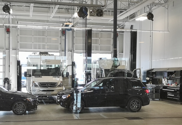 Mercedes Benz Winnipeg - 2 Unity's getting service